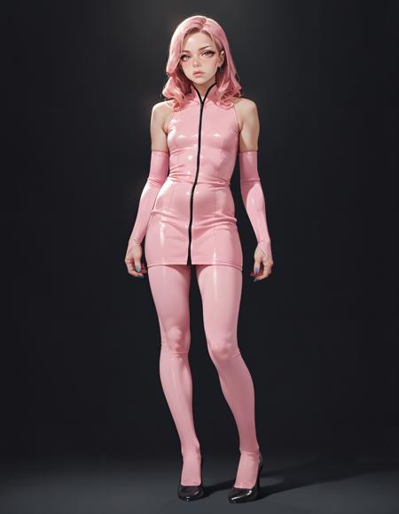 Pink Nylon Tights Gloves Suit | Flux, Pony, SD1