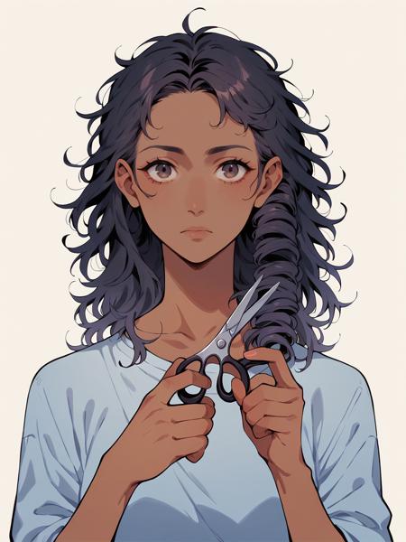 Haircutting & Holding Scissors/Knife/ect