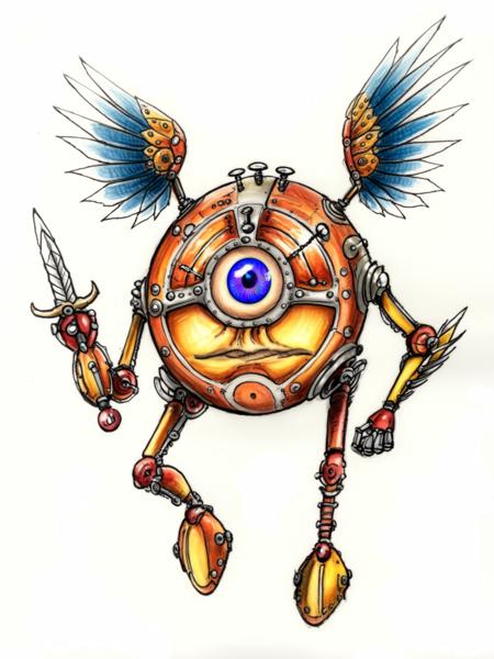 Modron from DND (pony and XL1.0)