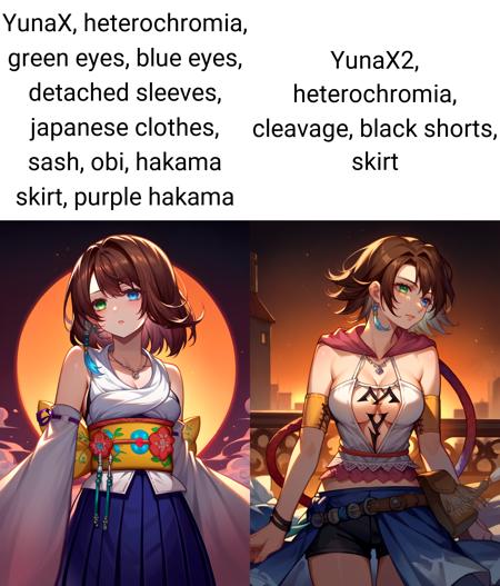 Yuna FFX & FFX-2 | Character LoRA XL