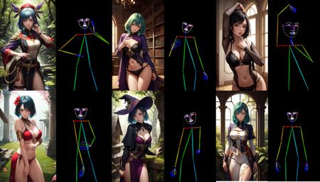 Open Pose - Standing half body shot
