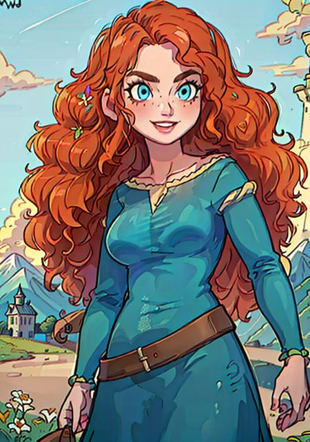 Merida (Brave) Disney Princess - SD 1.5 | XL PONY - by YeiyeiArt