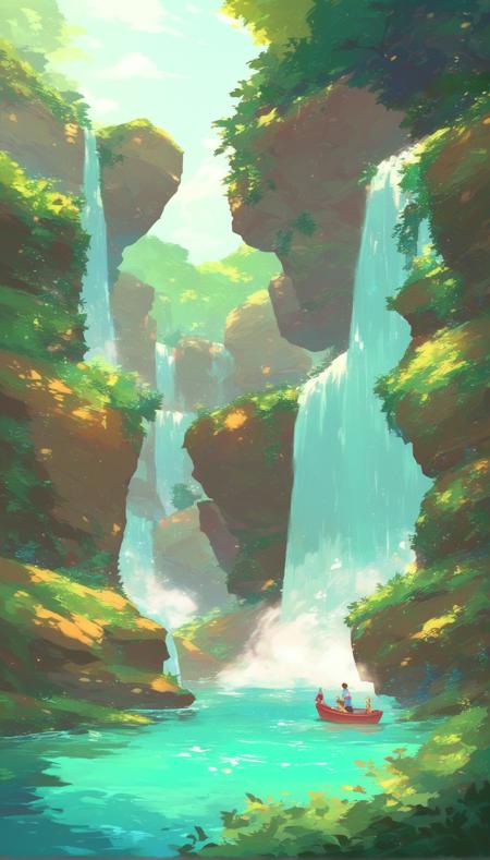 Anime Style Backgrounds for Pony Diffusion