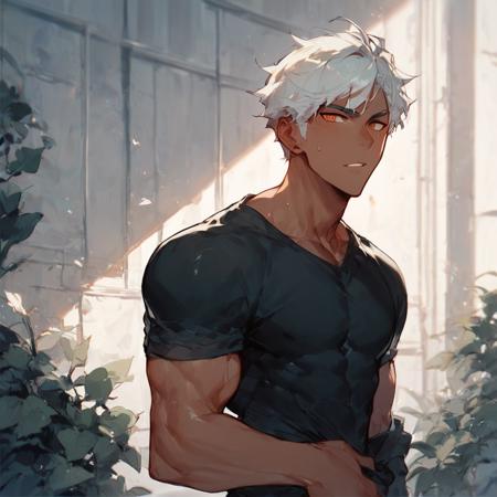 Tight shirt + Crop top for boys (pony)