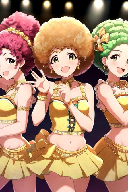 Afro Hair with Anime-Like Style