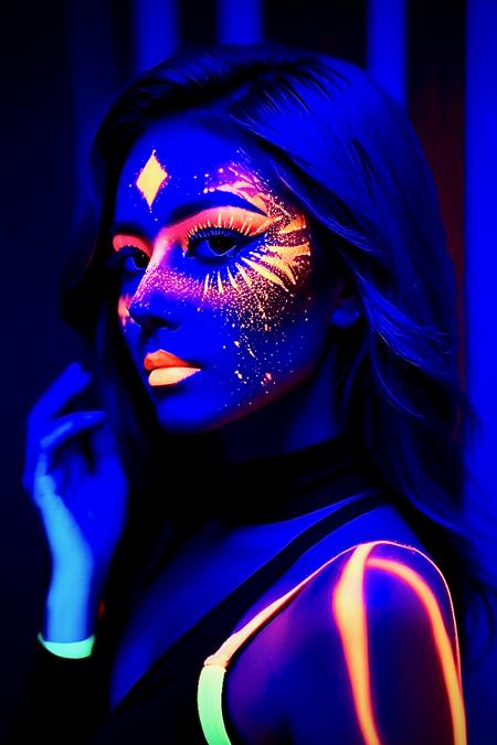 Blacklight Makeup — SDXL LoRA