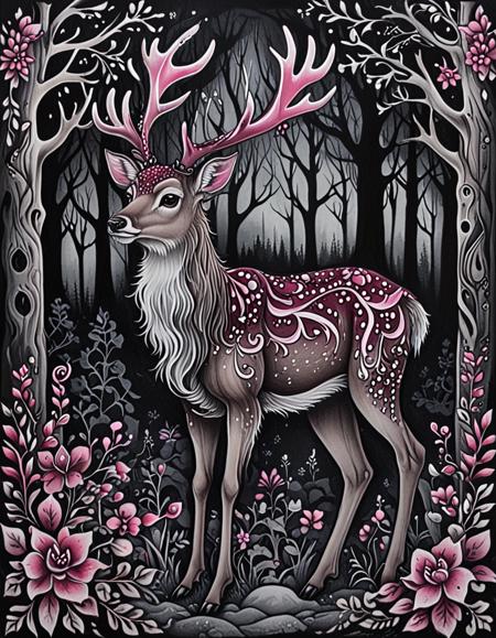 Gothic Pink Floral