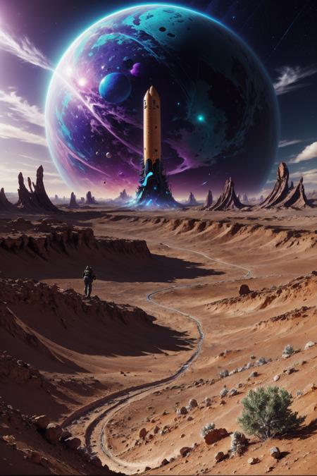 Alienscape - Strange Landscapes LoRA for SD 1.5