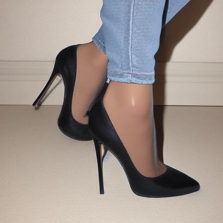 Jeans with Socks and Pumps