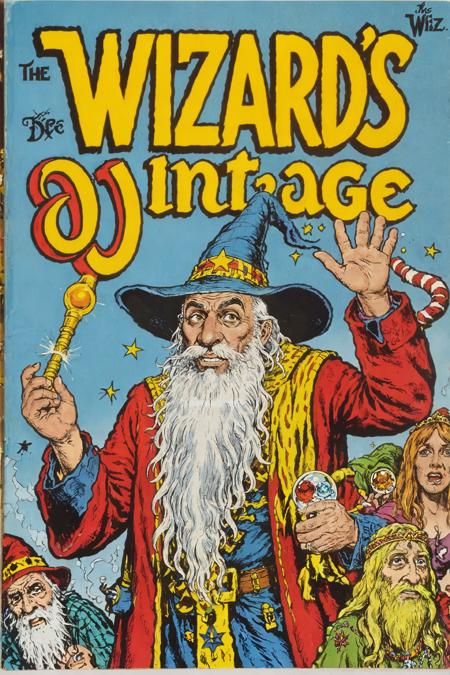 The Wizard's Vintage Comic Book Cover