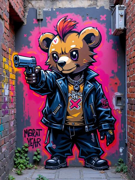 Neon Graffiti FLUX