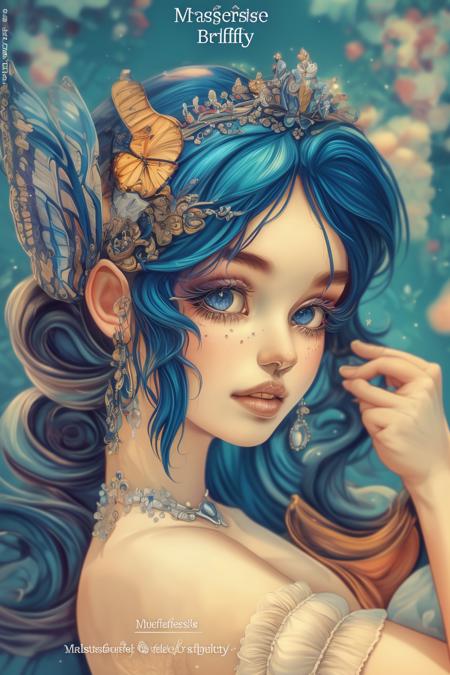 A poster style for a butterfly fairy - tangbohu 12