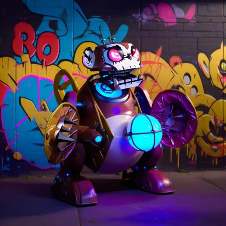 Powder's wind up monkey - Arcane - SDXL