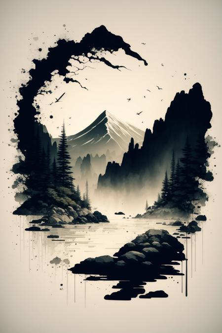 Ink scenery | 水墨山水