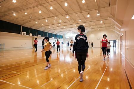 体育館 Japanese school gymnasium SD15