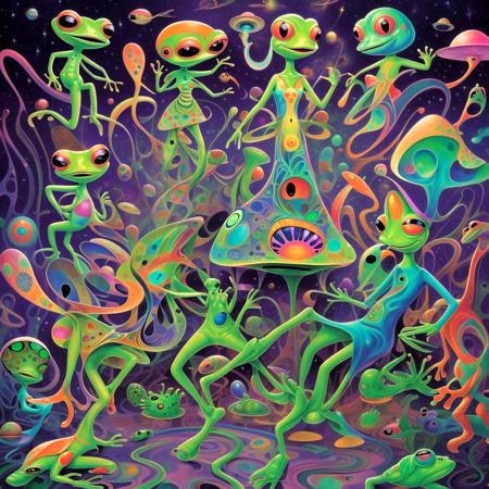 Bangerooo (Psychedelic Art Style) [SDXL]