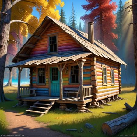 Log Cabin XL (Buildings: SDXL)