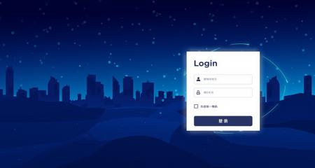 Flux-HUD Login interface