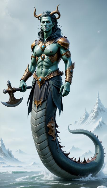 Naga - Creature Concept - FLUX