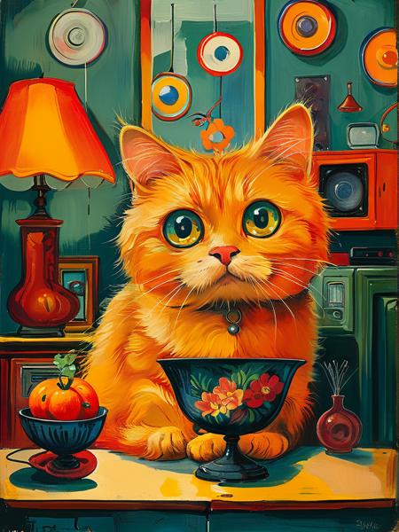 style of Louis Wain [SDXL] 120