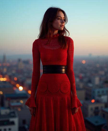 Ruffled crocheted cotton-blend lace maxi dress (Alexander McQueen) Flux