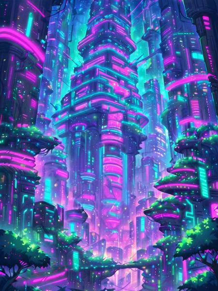 futuristic city LoRA [XL+Pony]