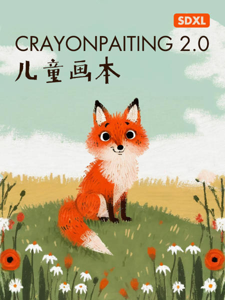 CrayonPaiting SDXL 2.0 | 儿童绘本版本v2.0 (ID: 489577)