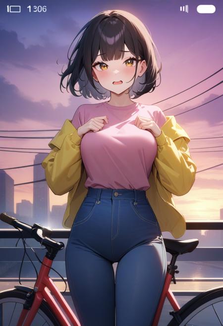 Against fourth wall -Anime characters on the screen 打破第四面墙