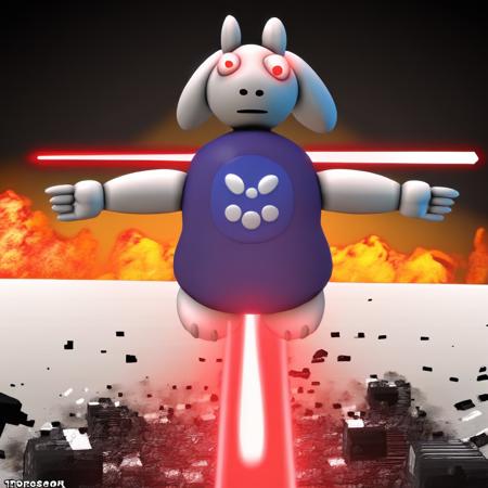 T-Posing 3d beta Toriel [Undertale trailer]