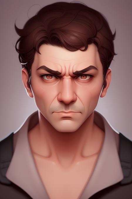 frowning