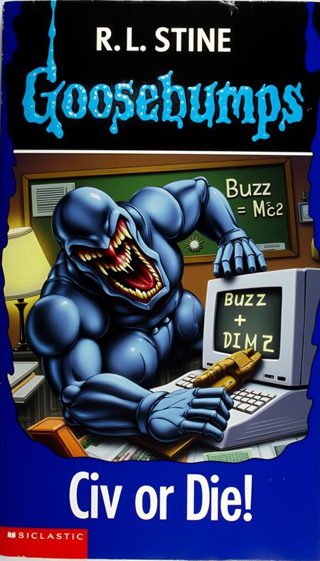Goosebumps Book Cover Maker (Flux)