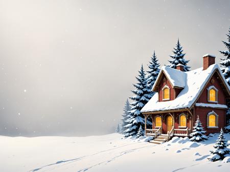 ? Christmas Postcard Template - Print your own generated X-mas card! ? [SDXL]