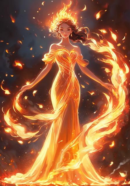 白棱(XL,FLUX)_Fire Element - Special Effects 火元素-特效
