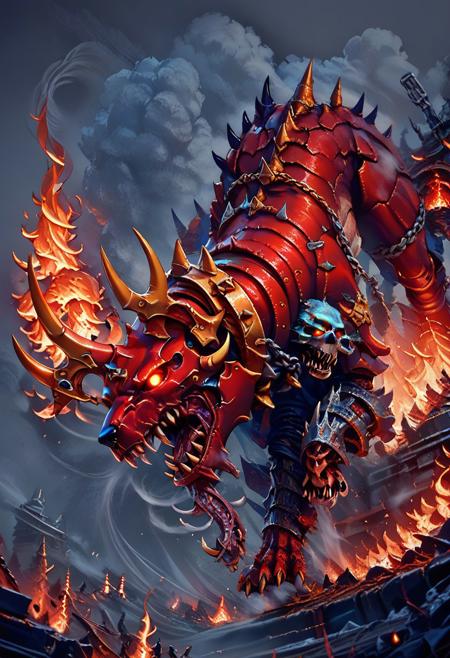 Khorne World: Demon World Morph (Warhammer 40K) [Illustrious & Pony & SD1.5]