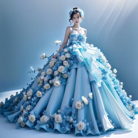 JAY - BLUE FLOWER DRESS