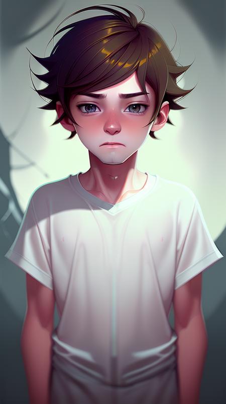 frowning