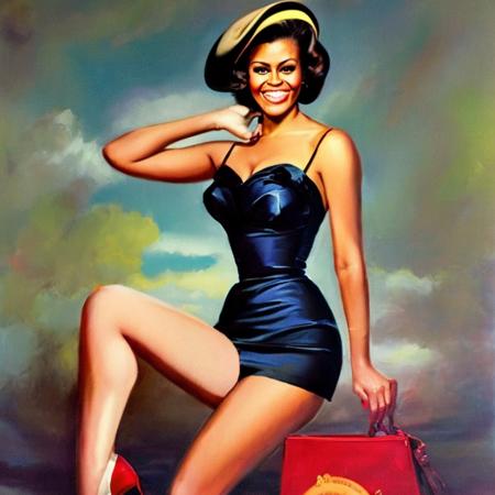 Pinup768 - Create vintage patriotic pinups easily! A Model 2.x Embedding by SoCalGuitarist