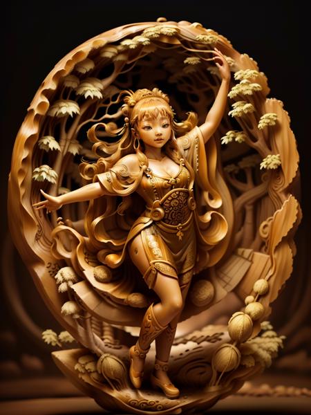 Chinese nut-carving