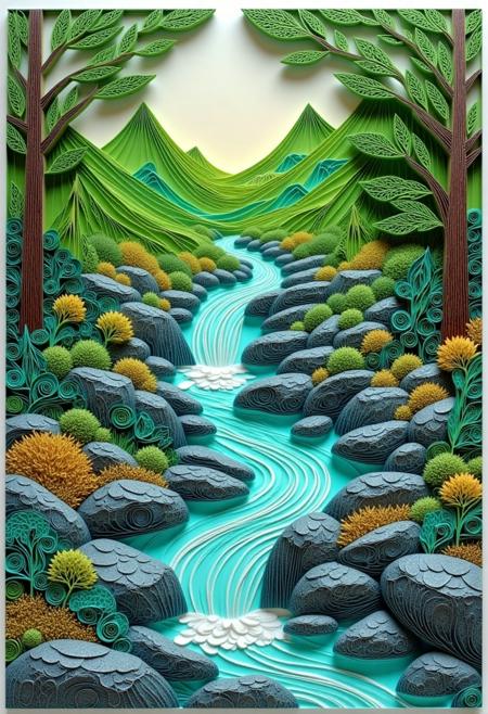 Paper Quilling And Layering Style - [Flux/SDXL/SD1.5]