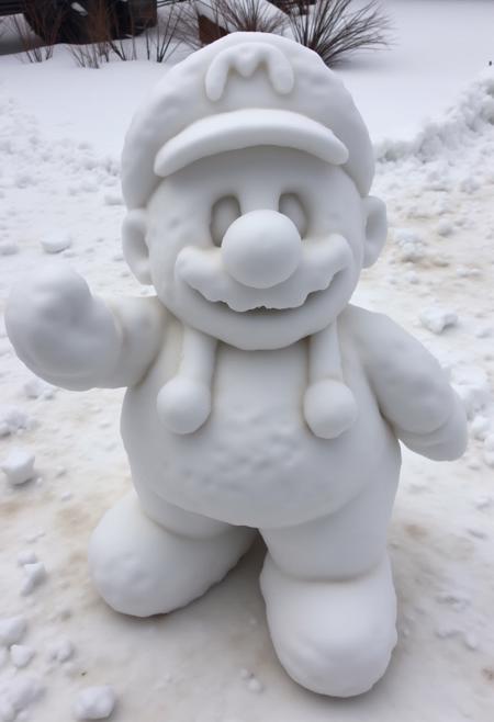 Amateur Snowman Sculptor [FLUX]