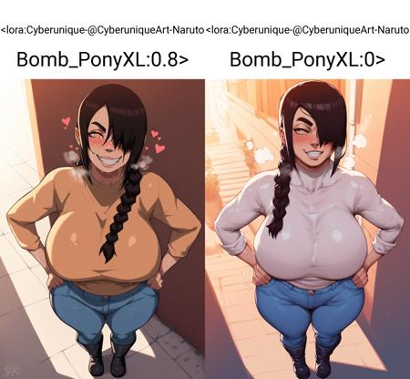 Cyberunique | @CyberuniqueArt | Naruto Bomb - PonyXL
