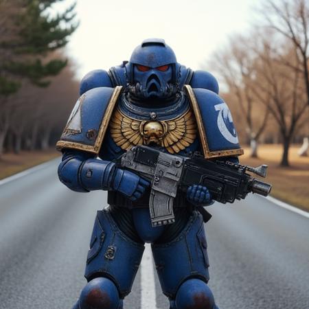Space Marine - Ultramarine (Flux.1 D)版本V1 (ID: 734570)