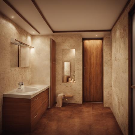 日本の住宅のお風呂1 OFURO in Japanese Houses 1 SDXL