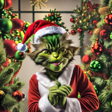 ChristmasGrinchCatLora