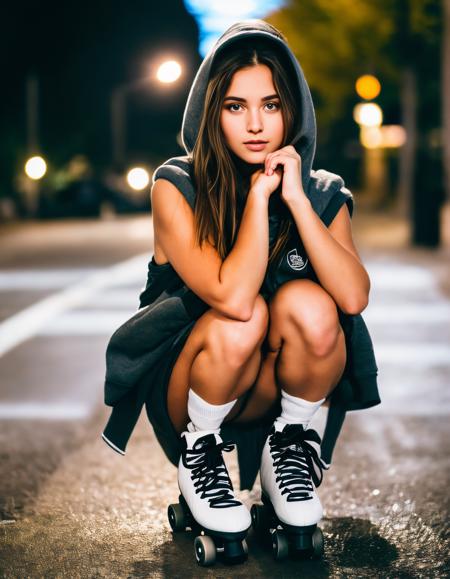 Woman on Rollerskates