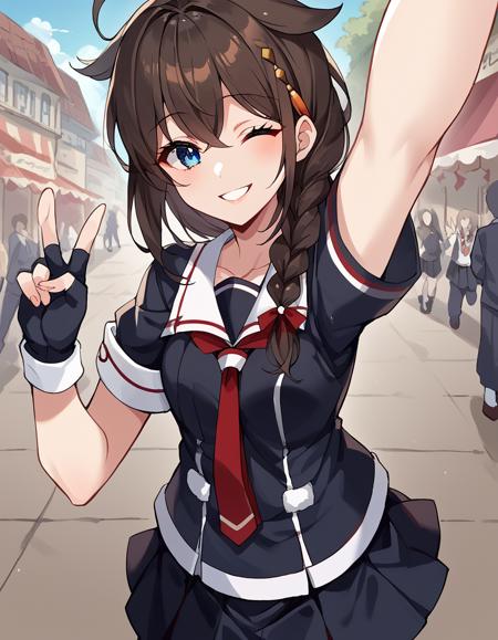Shigure (時雨) - KanColle: Kantai Collection (艦隊これくしょん -艦これ-) - COMMISSION版本ingame (ID: 1229976)