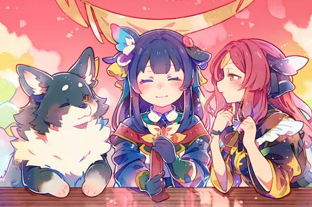 Genjitsu no Yohane: Sunshine in the Mirror - endcard art style