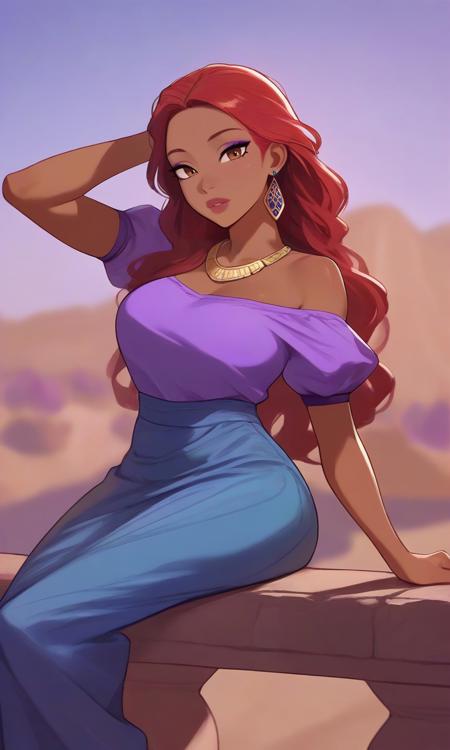 Purple, Blue and Brown