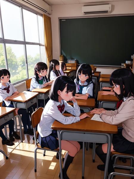 学校 School Building Scenery LoRA