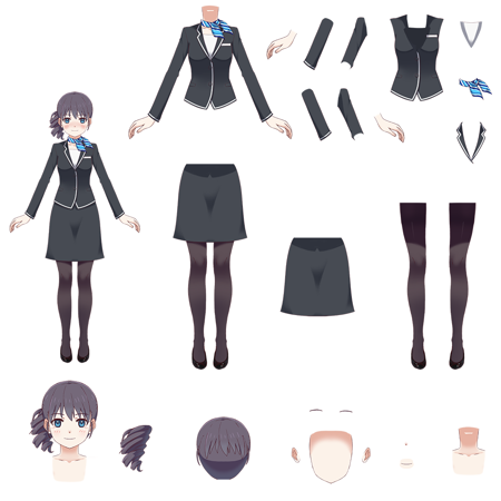 Vtuber - LIVE2D  Split Model 虚拟主播 VTuber - Virtual YouTuber【皮套噩梦】